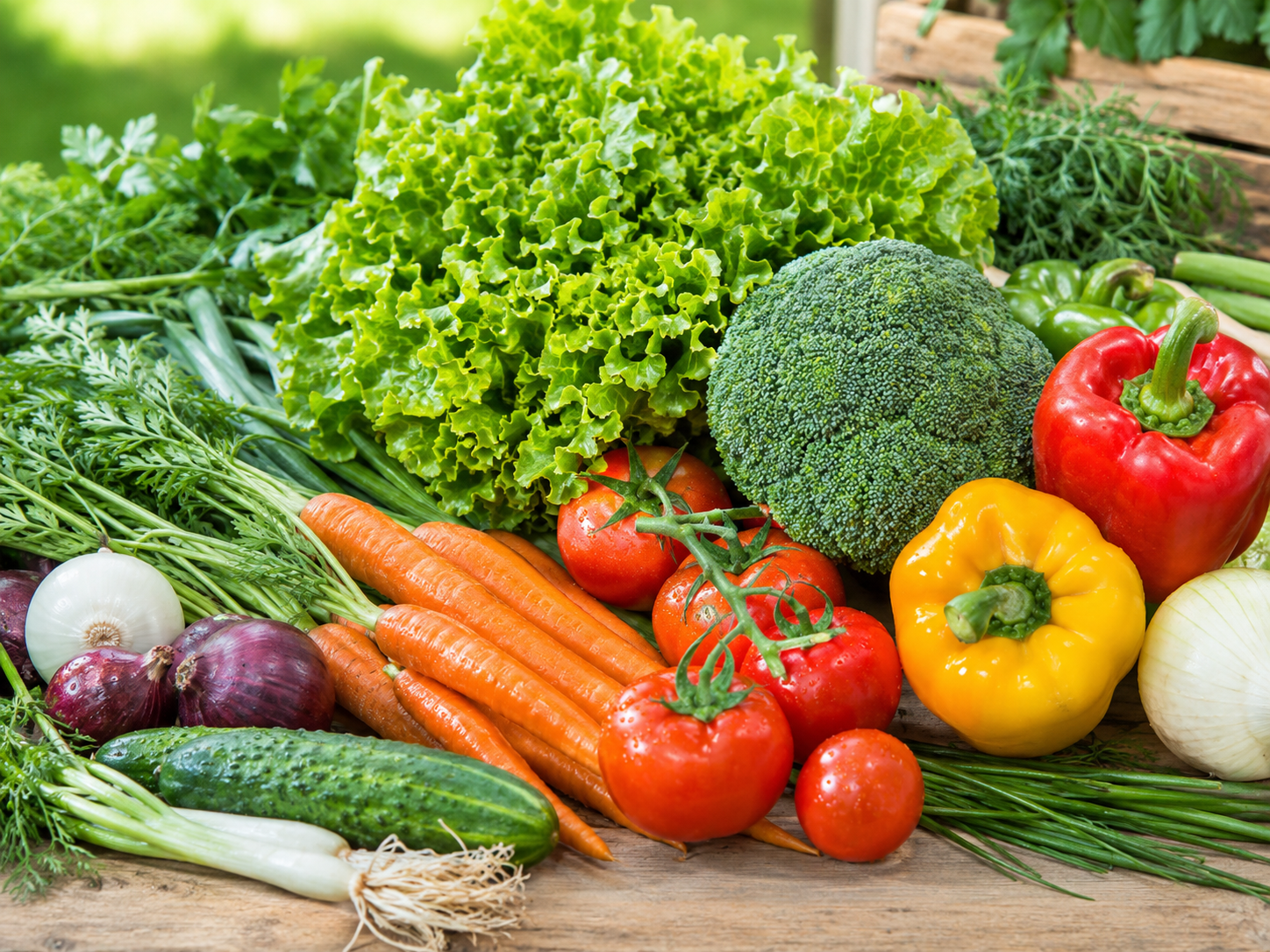 Fresh organic vegetables for Whole & Natural